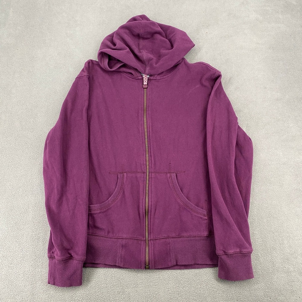 Columbia Sportswear Womens Full Zip Hoodie Purple Cotton Sweatshirt AL6250 Large